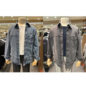 [리얼지오지아][25SS] 남성 데일리 세미오버핏 미라클 데님 셔켓 ADF2DJ1903