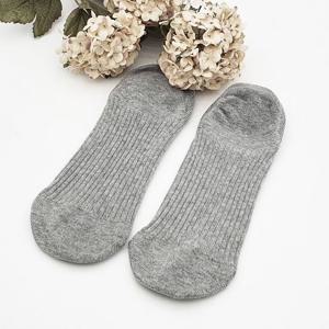 남성용 발목 골지 양말 연그레이