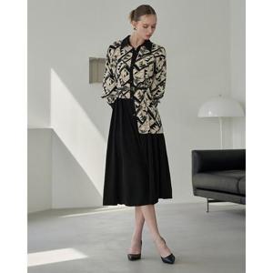 르니앤맥코이 세이브존05 언발런스 도형 패턴 나염 롱 원피스 ML05OP405