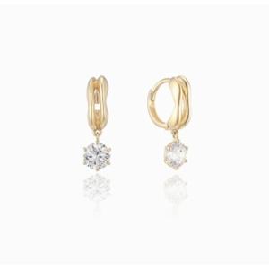 [로이드] 주문제작 큐빅 포인트 14K 원터치 귀걸이 LOSO1004G