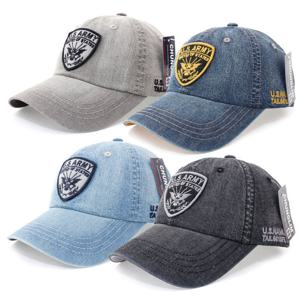 [디꾸보][디꾸보]US 쉴드 패치 청 워싱 볼캡 야구모자 K-CR340R