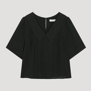 [리스트]브이 칼라 크롭 블라우스 (TWWBLO60010)