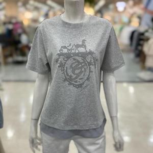 SOUP sh06 켄딘 프린트 레이어드 라운드 티 SBXST29