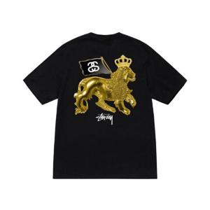 스투시 골드 라이언 티셔츠 블랙 1904916