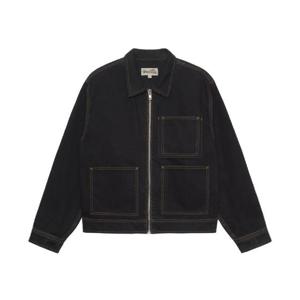 스투시 데님 집 워크 자켓 워시드 블랙 115682