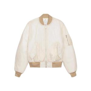 스투시 왁스드 빌트 봄버 자켓 크림 115803