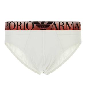 엠포리오아르마니 화이트 엘라스틱 웨이스트밴드 브리프 EM0002