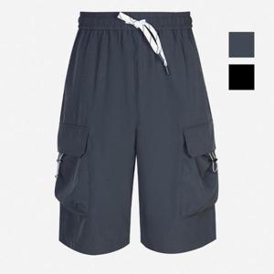 뱅뱅 동백01 폴리 카고 5부 밴딩 반바지 NPL324