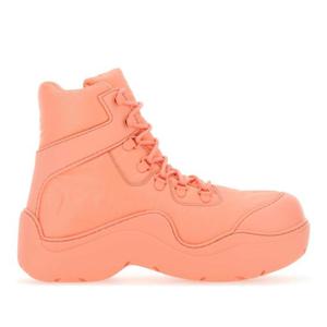 보테가베네타 살몬 나일론 고무 퍼들 봄버 앵클 부츠 667218VBS