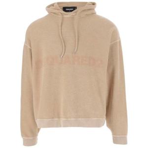 Dsquared2 로고 자카드 드로스트링 후드 티셔츠 S71GU0699S25030 111SABBIA TP941105161