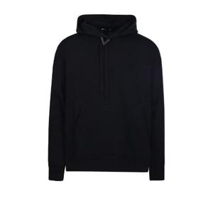 발렌티노 가라바니 로고 플라크 드로스트링 후드 티셔츠 5V3MF25RADJ 0NO TP940868926