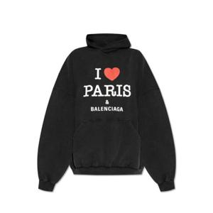 Balenciaga 로고 프린트 후드티 803265TRVM6 1041 TP934923318