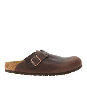 버켄스탁 보스턴 유즈드 이펙트 가죽 사봇 860133 HABANA