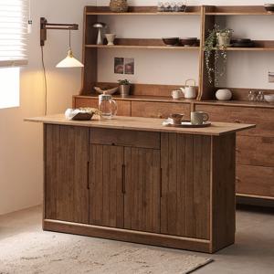 나무뜰 헤이즐 원목 아일랜드 식탁 서랍 수납장 1500 GM488C (착불)