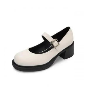 [무크]여성 스퀘어 메리제인 펌프스 522201 AQ 아이보리
