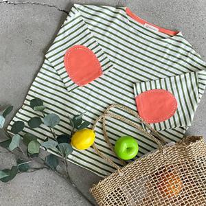 샵앤) 국산 여성 면100 단가라 뒷면 빵패치 반팔 티셔츠 FJ-WSH-4538-올리브그린