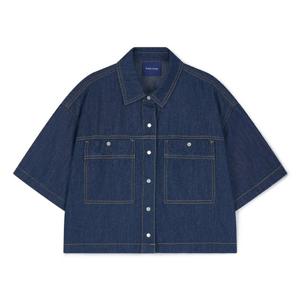 [클라이드]여성 반팔 데님 셔츠 FPBSH755F