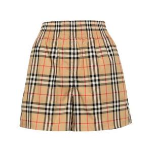 Burberry 빈티지 체크 하이웨이스트 반바지 8083147 A7028 TP934579808
