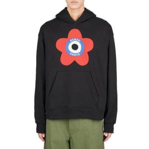 Kenzo Target 로고 자수 드롭 숄더 후드티 FD65SW0744ME 99J TP942880373