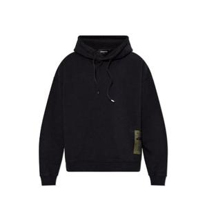 Dsquared2 로고 패치 드로스트링 후드티 S74GU0862S25030 900 TP942866829