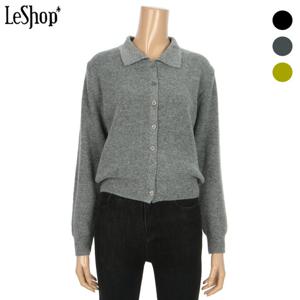 [르샵]베이직룩 카라 버튼 니트 가디건 (BO7KC046A)