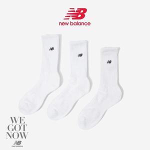 뉴발란스 기본로고 자수 장목양말 3Pack NBGEEAP114
