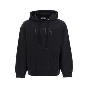 Valentino VLTN 로고 프린트 드로스트링 후드티 2V3MF15P96Q 0NO TP935875872