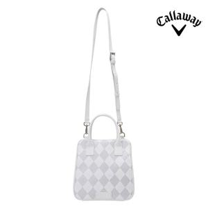 캘러웨이 필리 아가일 해나 여성용 골프 미니 토트백 화이트/그레이