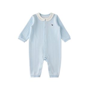 [블루독베이비8] FW25 니트카라우주복 HJ (45A7004119) (BLUEDOG BABY 유아 출산 백일 선물 도트 강아지 내