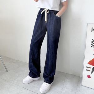 샵앤) 여성 린넨 밴딩 와이드 데님 팬츠 WDM-WPT-GAAD1000W