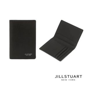 [질스튜어트] 블랙 로고 소가죽 카드 지갑 JUWA5F210BK