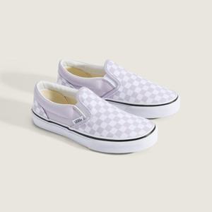 [VANS] 반스 키즈 클래식 슬립온 컬러 띠어리 체커보드(라일락) VN000D0JEMY CH