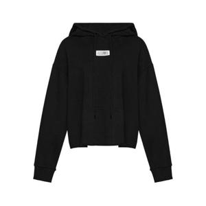 MM6 메종 마르지엘라 여성 블랙 크롭 후드 S52GU0234 M25025900