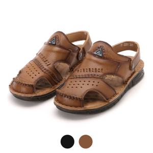 [파파브로] 남성 여름용 푹신한 가죽 샌들 WW-SE-HD2201