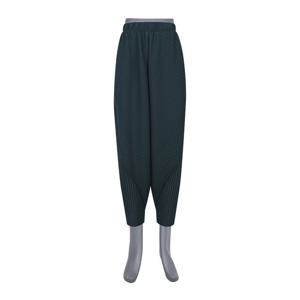 여자 여름 플리츠 8부 벌룬핏 밴딩 바지 BEW-PTS-Q014-진초록