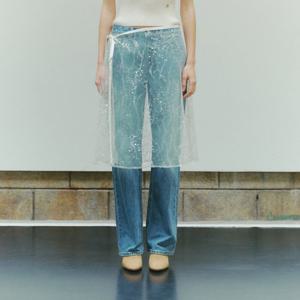 [플랙진]여성 로그 K04 루즈 스트레이트 중청 데님 팬츠 (PJTF5LGK045)