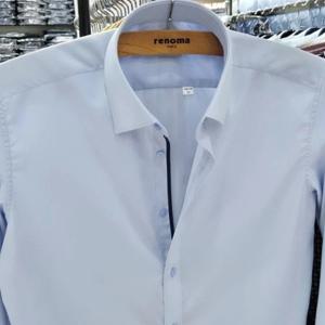 [레노마셔츠]슬림핏 / 폴리 스판/ 긴소매 와이셔츠 RPSSL1505 BU