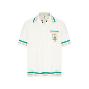 카사블랑카 반팔 셔츠 MPF25SH00307 WHITE