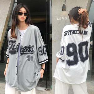 샵앤) 여성 야구 레터링 박스티 반팔티 WON-WKN-WFIU7IP