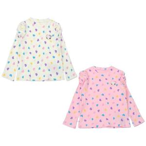 [프랜치켓] 여아가을티 IV/핑크 하트나염 골지티 Q54DDT360/Q54DDT370