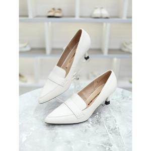 [블리아르]루루 소가죽 심플 미들힐 펌프스 6cm BLMD500345_GN