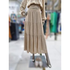 제시뉴욕 세이브존04 팸피무늬 주름 롱스커트 DE85SP6410SP