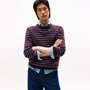 [공식][타미힐피거] 에센셜 코튼 크루넥 스웨터 (T12F7KPO140MT10EV)