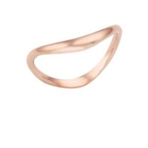 [로이드] 앞뒤 도톰한 10k 골드 물결 반지 LRT20036T