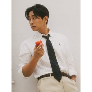 [빈폴멘] 옥스퍼드 변형 스트라이프 셔츠 - 화이트 (BC5764C011)