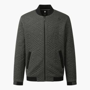 데상트골프자켓 JQS DP32MFCS91-DKHG 남성 져지 엠보 MIX 풀집업 가디건 / Dark Khaki