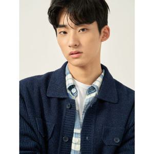 [빈폴멘] 니트 트러커 재킷  네이비 (BC585AC17R)