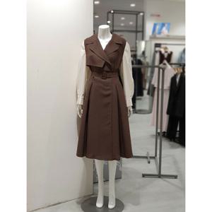 [KL][KL] 배색 트렌치형 원피스 KWOPPI0400 (P003680729)