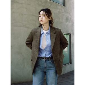 [빈폴레이디스] 옥스포드 오버핏 셔츠 라벤더 (BF5864C02T)