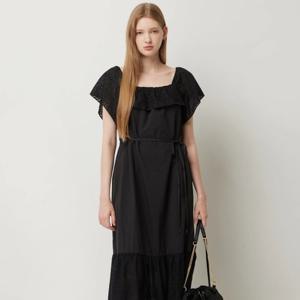 [시슬리]레이스 패치 훌 원피스  SAOPE3541